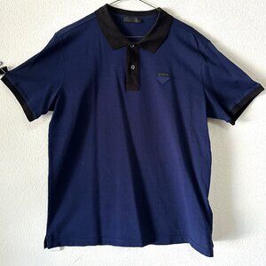 Prada - Blue Polo Shirt - Worn Once and then Dry Cleaned - Size XL
